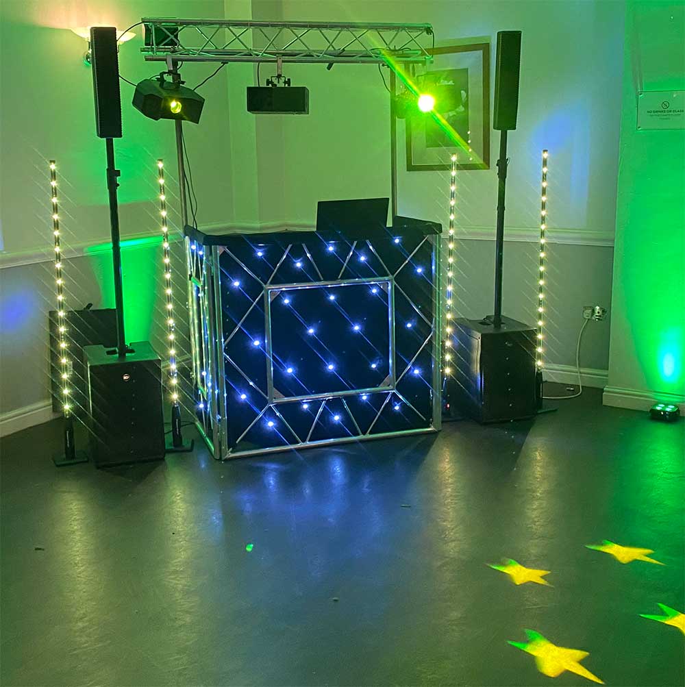 DJ set up for corporate events in Cheltenham